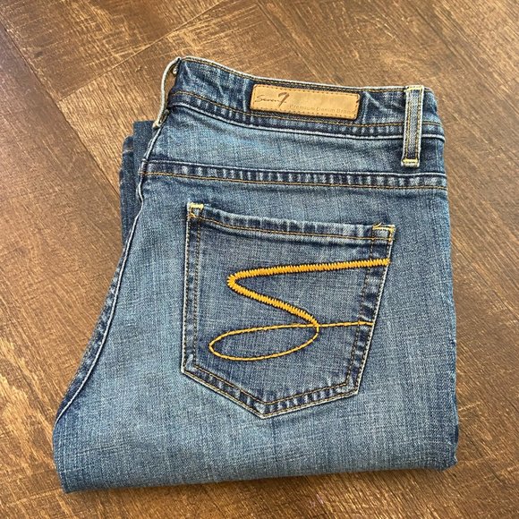 7 For All Mankind Bootcut Jeans - Size 30x32 - Picture 9 of 10